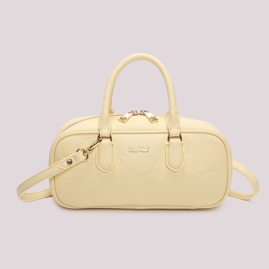 BORSA BAGUETTE CON MOTIVO AD ONDA