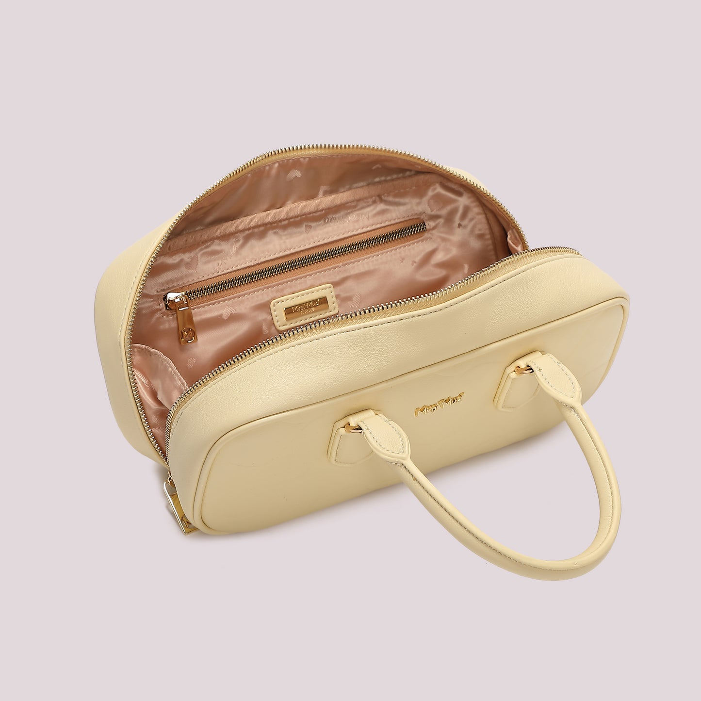 BORSA BAGUETTE CON MOTIVO AD ONDA