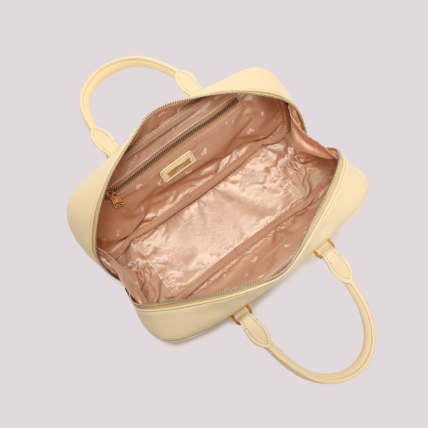 BORSA BAGUETTE CON MOTIVO AD ONDA