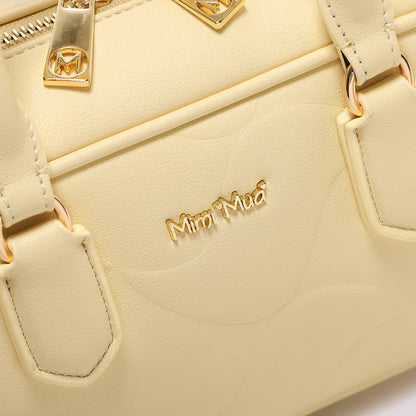 BORSA BAGUETTE CON MOTIVO AD ONDA