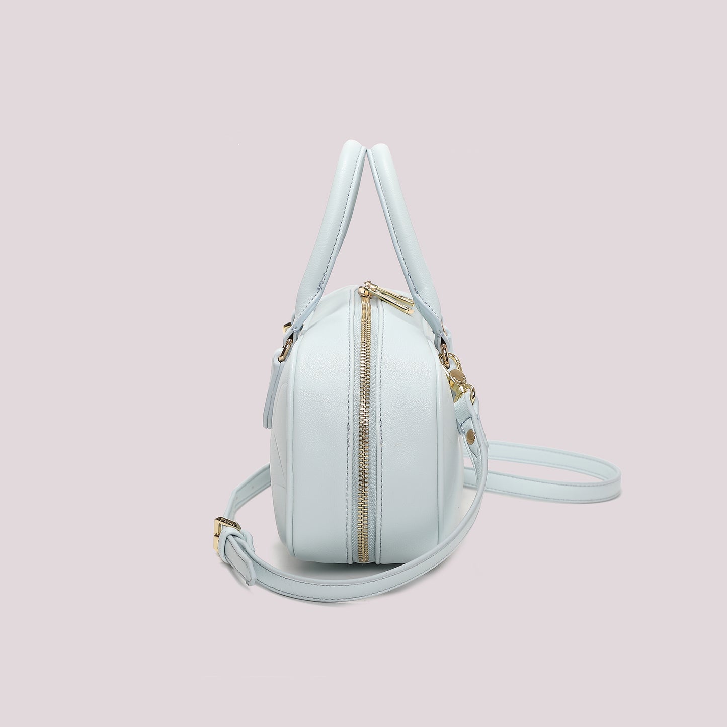 BORSA BAGUETTE CON MOTIVO AD ONDA