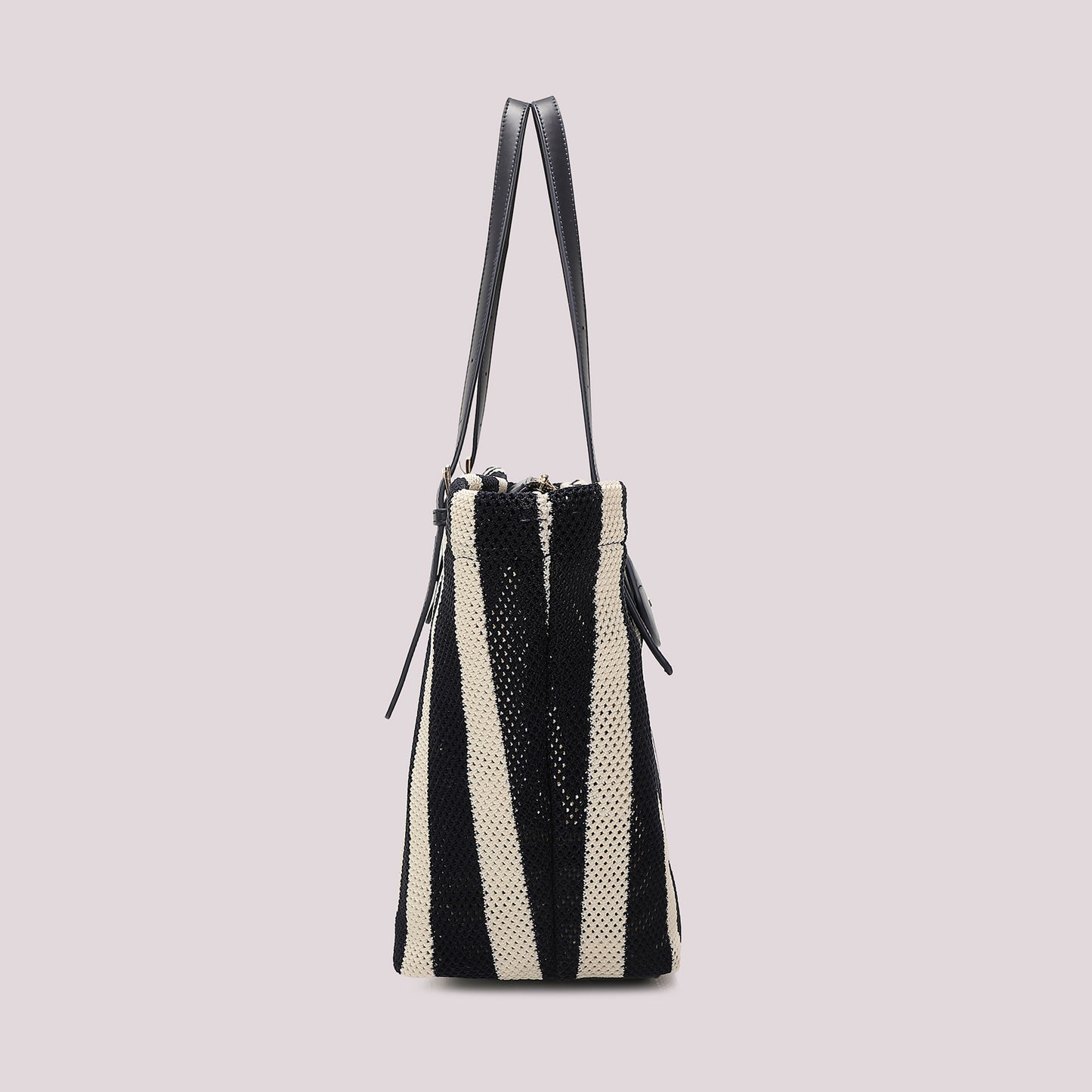 BORSA A SPALLA IN RETE A RIGHE