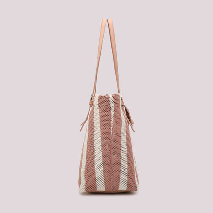 BORSA A SPALLA IN RETE A RIGHE