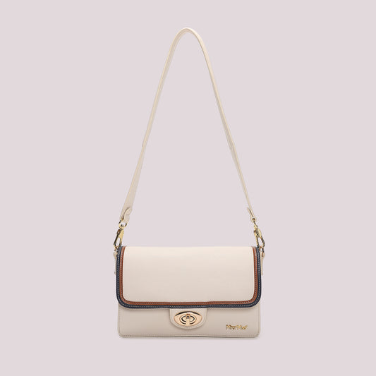 BORSA A TRACOLLA CON BORDO COLORATO