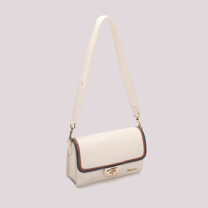 BORSA A TRACOLLA CON BORDO COLORATO