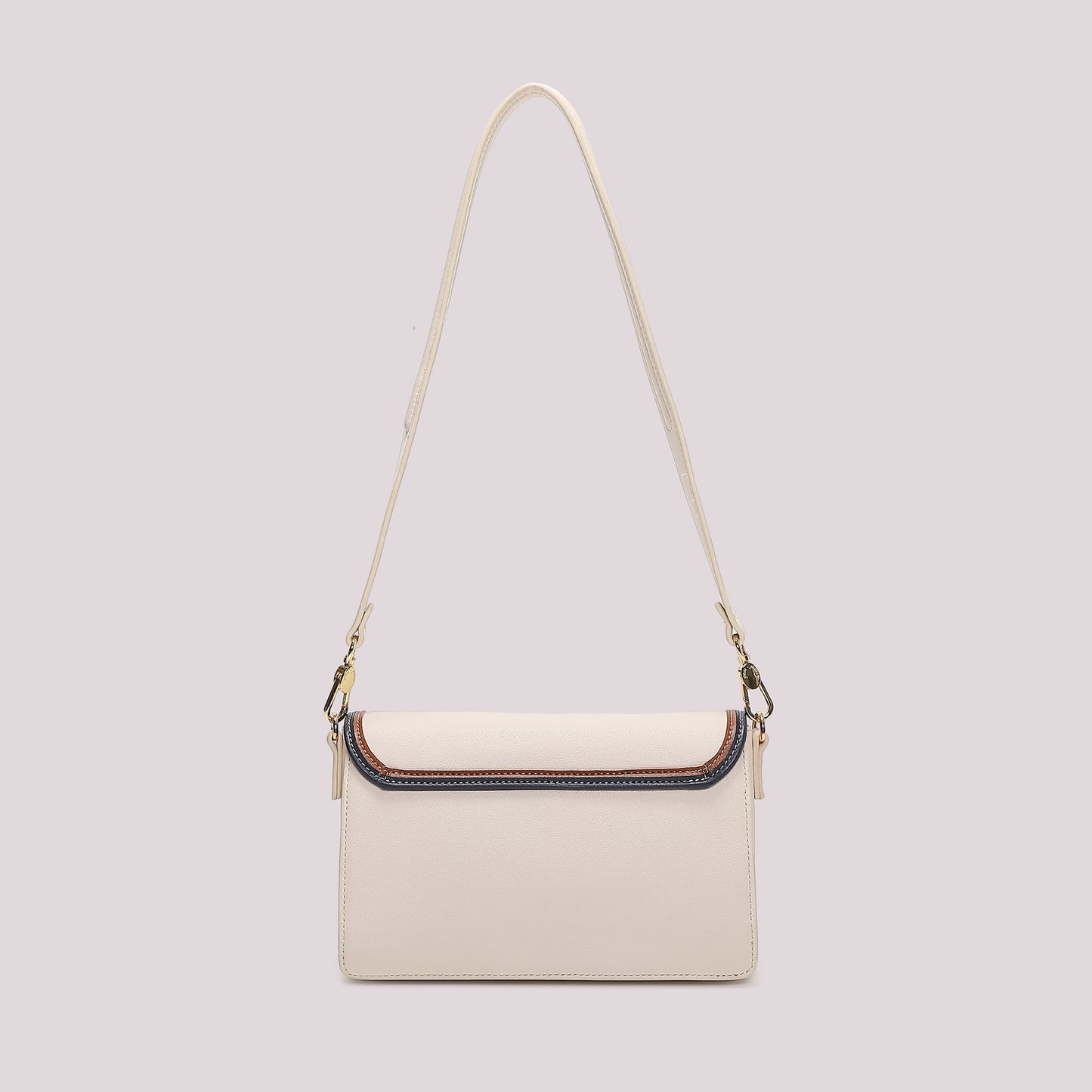 BORSA A TRACOLLA CON BORDO COLORATO