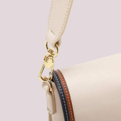 BORSA A TRACOLLA CON BORDO COLORATO