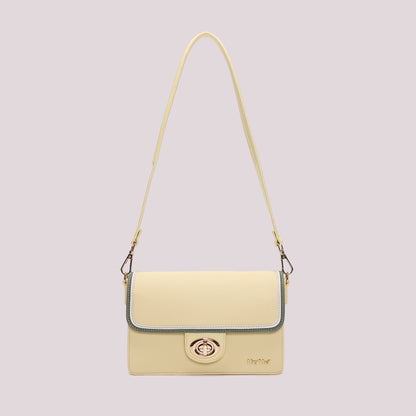 BORSA A TRACOLLA CON BORDO COLORATO