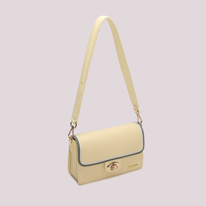 BORSA A TRACOLLA CON BORDO COLORATO