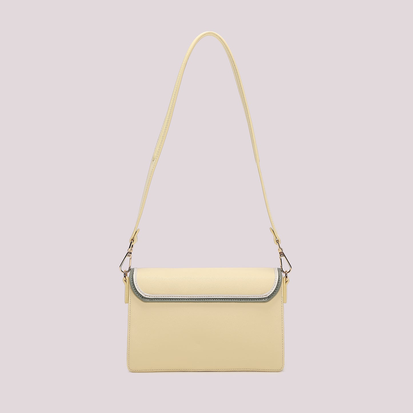 BORSA A TRACOLLA CON BORDO COLORATO