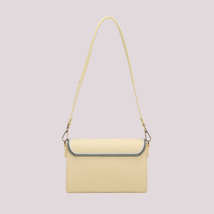 BORSA A TRACOLLA CON BORDO COLORATO