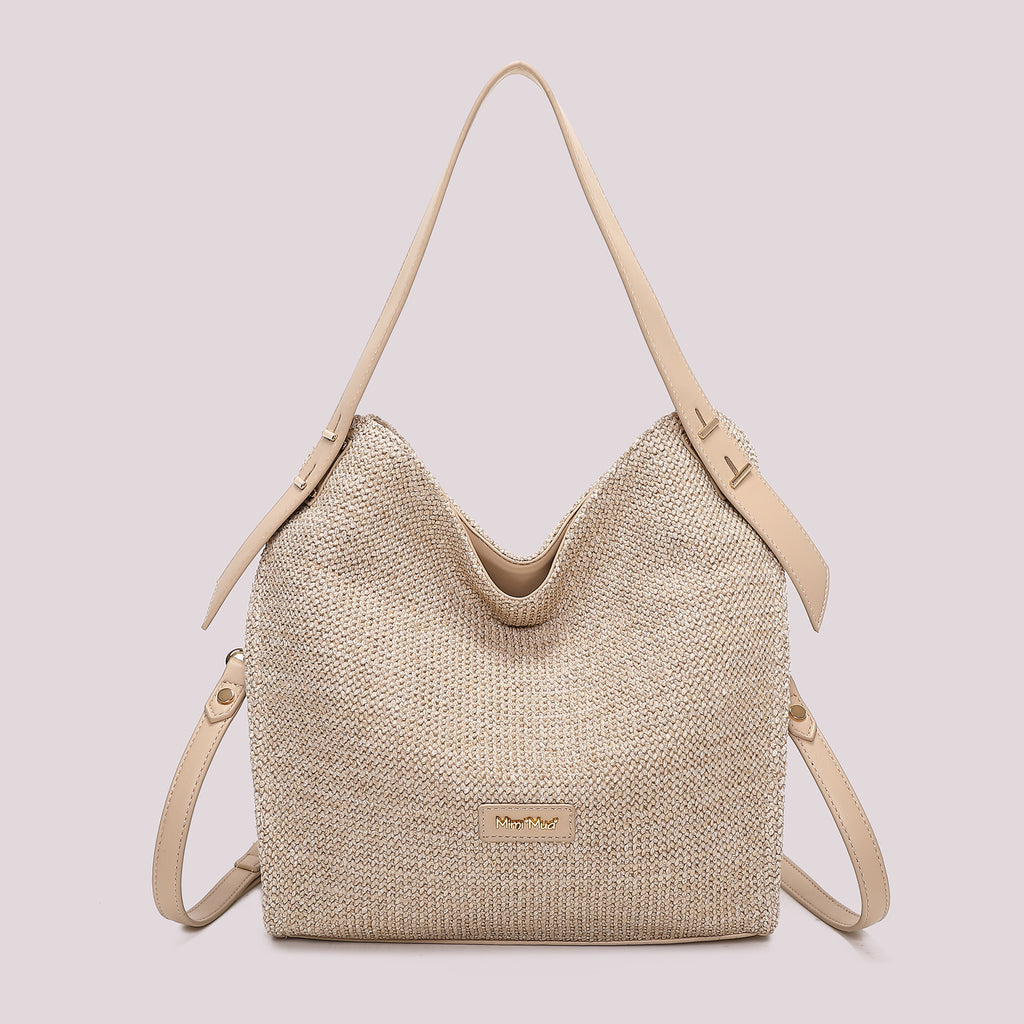 BORSA HOBO IN PAGLIA
