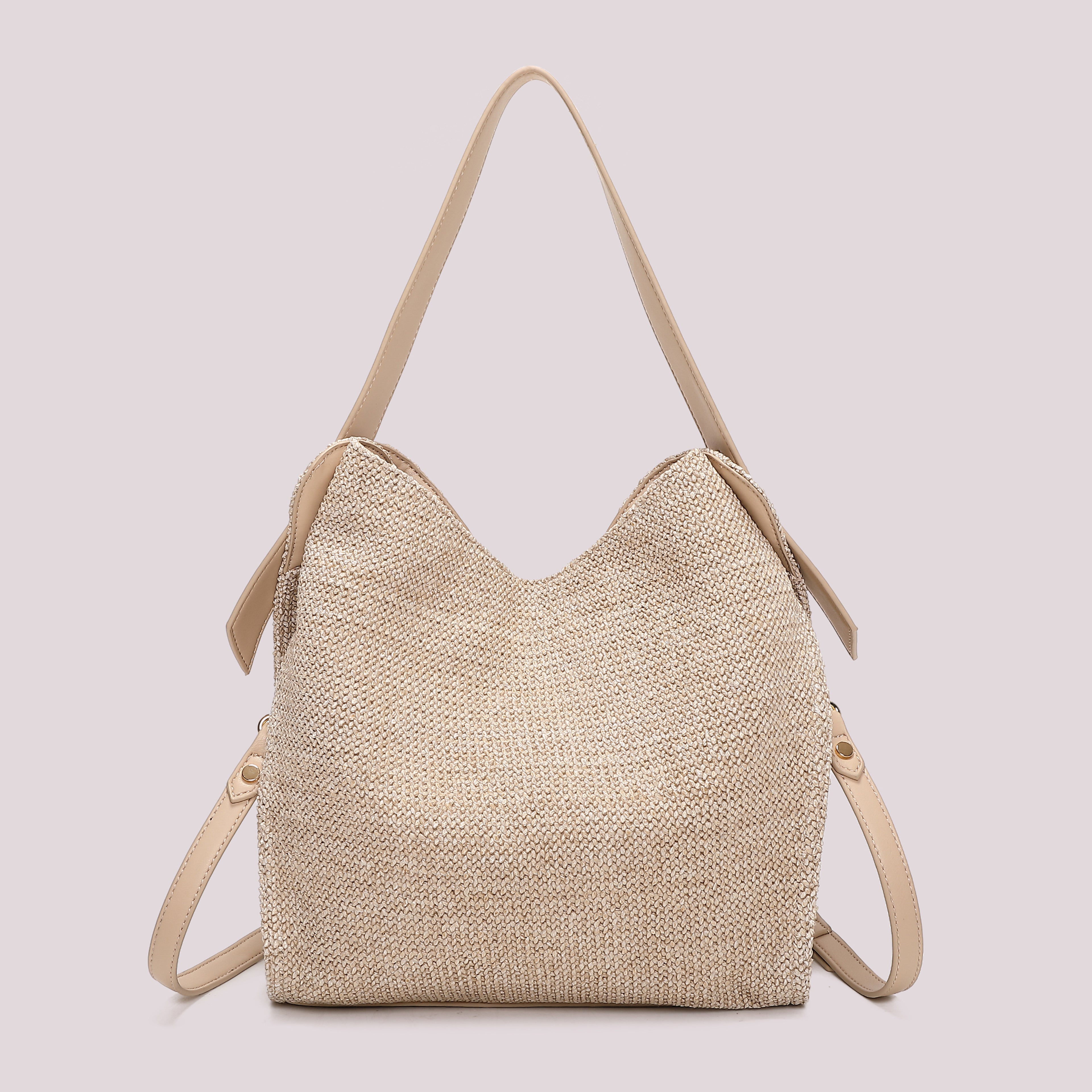 BORSA HOBO IN PAGLIA