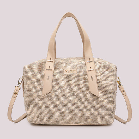 BORSA A BAULETTO IN PAGLIA