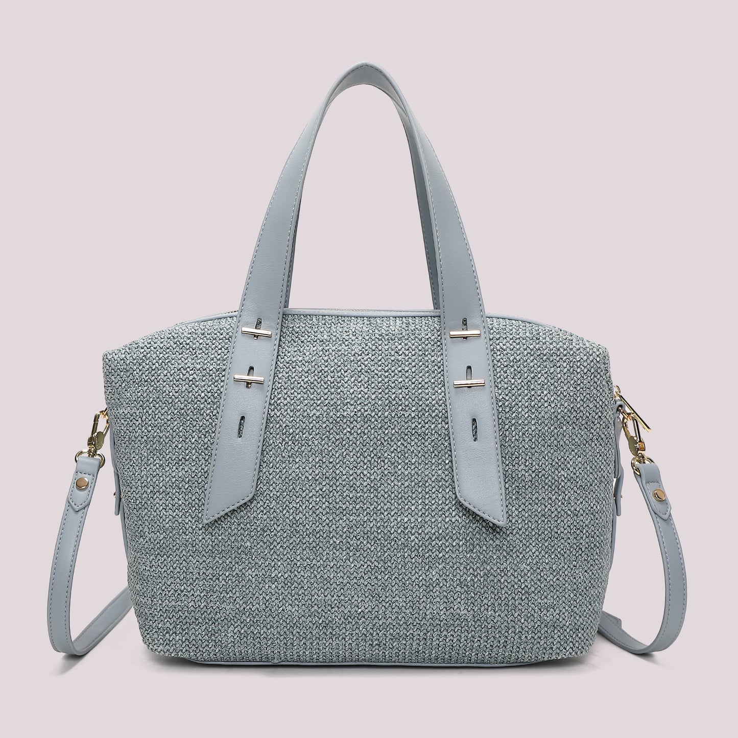 BORSA A BAULETTO IN PAGLIA