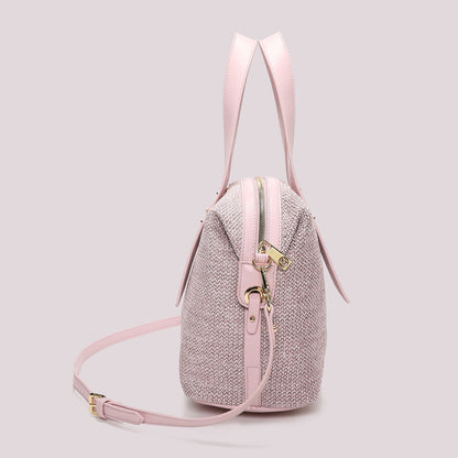 BORSA A BAULETTO IN PAGLIA