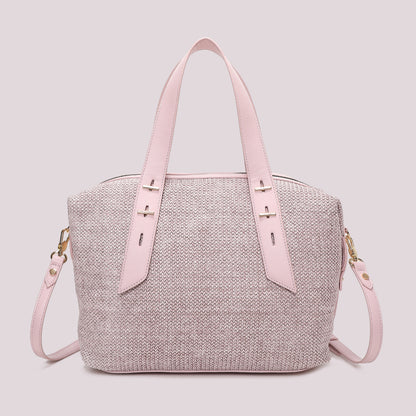 BORSA A BAULETTO IN PAGLIA