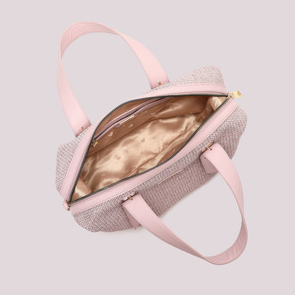 BORSA A BAULETTO IN PAGLIA