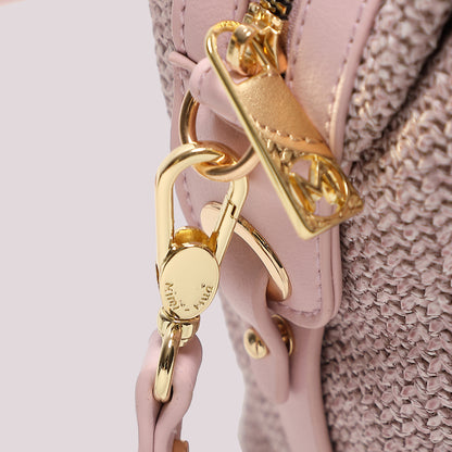 BORSA A BAULETTO IN PAGLIA