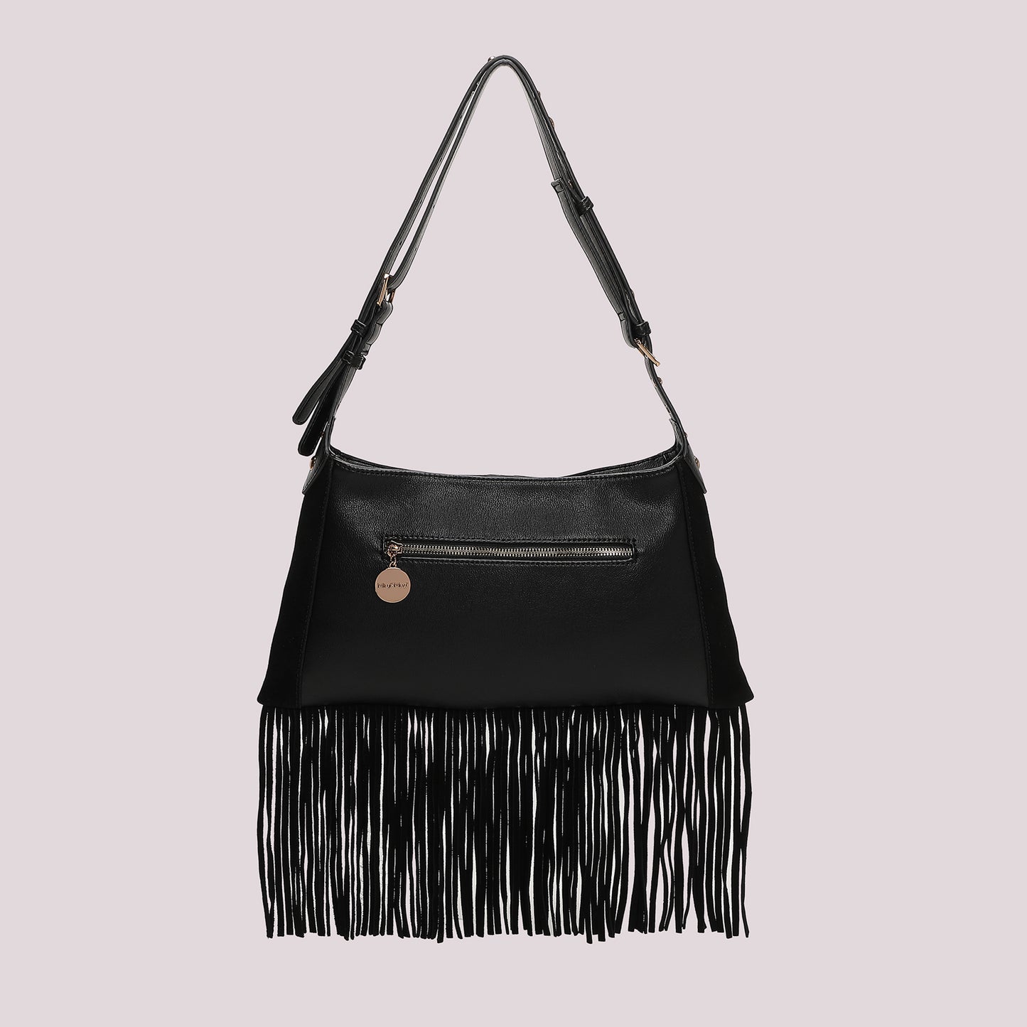 BORSA A TRACOLLA CON FRANGE E BORCHIE