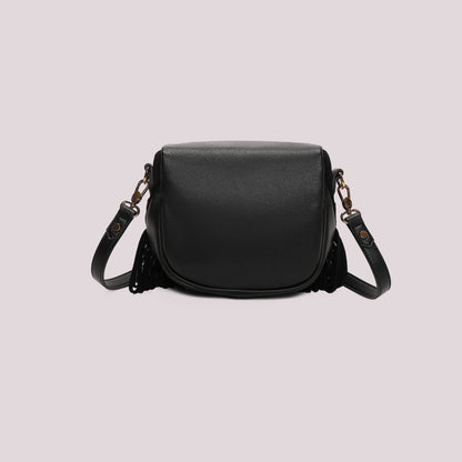 BORSA MARSUPIO CON FRANGE E BORCHIE