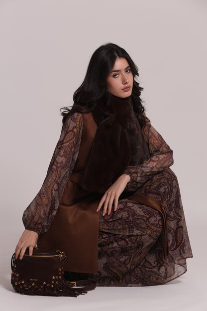 BORSA MARSUPIO CON FRANGE E BORCHIE
