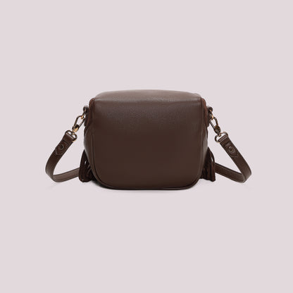 BORSA MARSUPIO CON FRANGE E BORCHIE