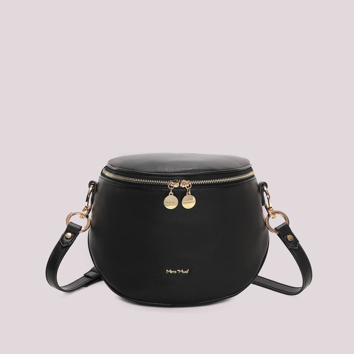 BORSA MARSUPIO CON DETTAGLIO ANELLI AI MANICI