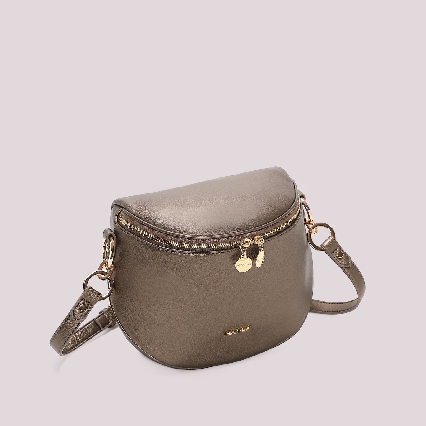 BORSA MARSUPIO CON DETTAGLIO ANELLI AI MANICI
