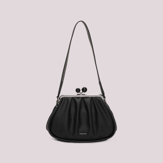 BORSA CLUTCH MORBIDA CON CHIUSURA A SFERE