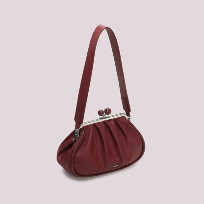 BORSA CLUTCH MORBIDA CON CHIUSURA A SFERE