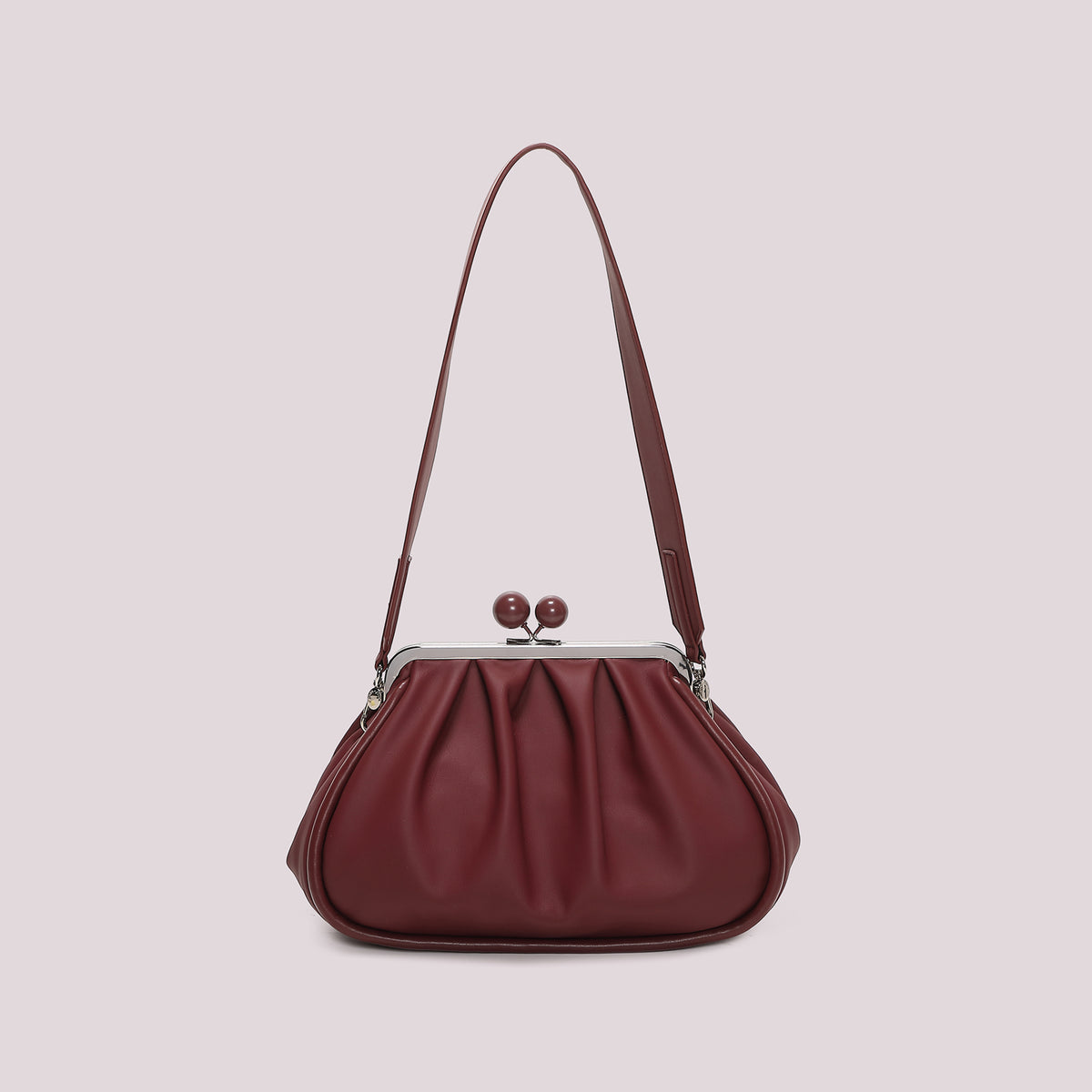 BORSA CLUTCH MORBIDA CON CHIUSURA A SFERE