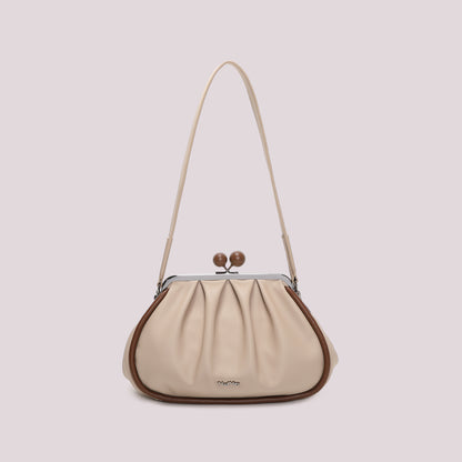 BORSA CLUTCH MORBIDA CON CHIUSURA A SFERE