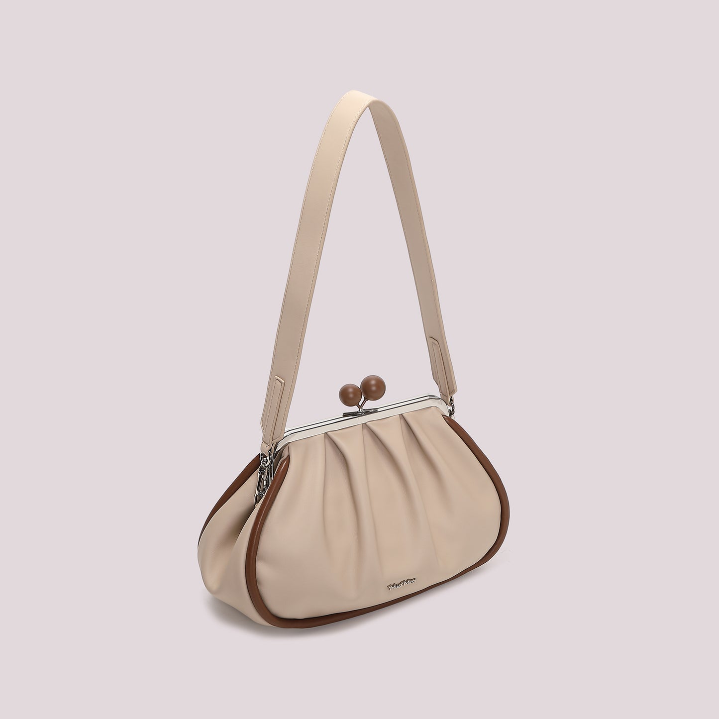 BORSA CLUTCH MORBIDA CON CHIUSURA A SFERE