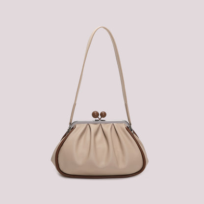 BORSA CLUTCH MORBIDA CON CHIUSURA A SFERE