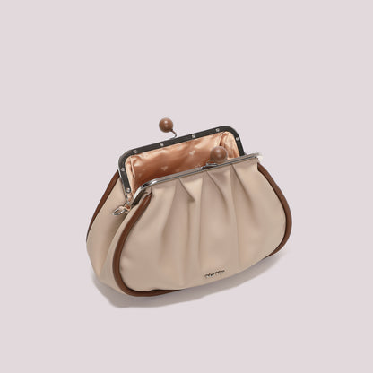 BORSA CLUTCH MORBIDA CON CHIUSURA A SFERE