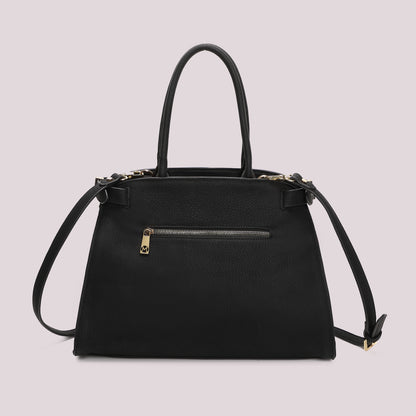 BORSA SHOPPING CON FIANCHI EFFETTO CAMOSCIO