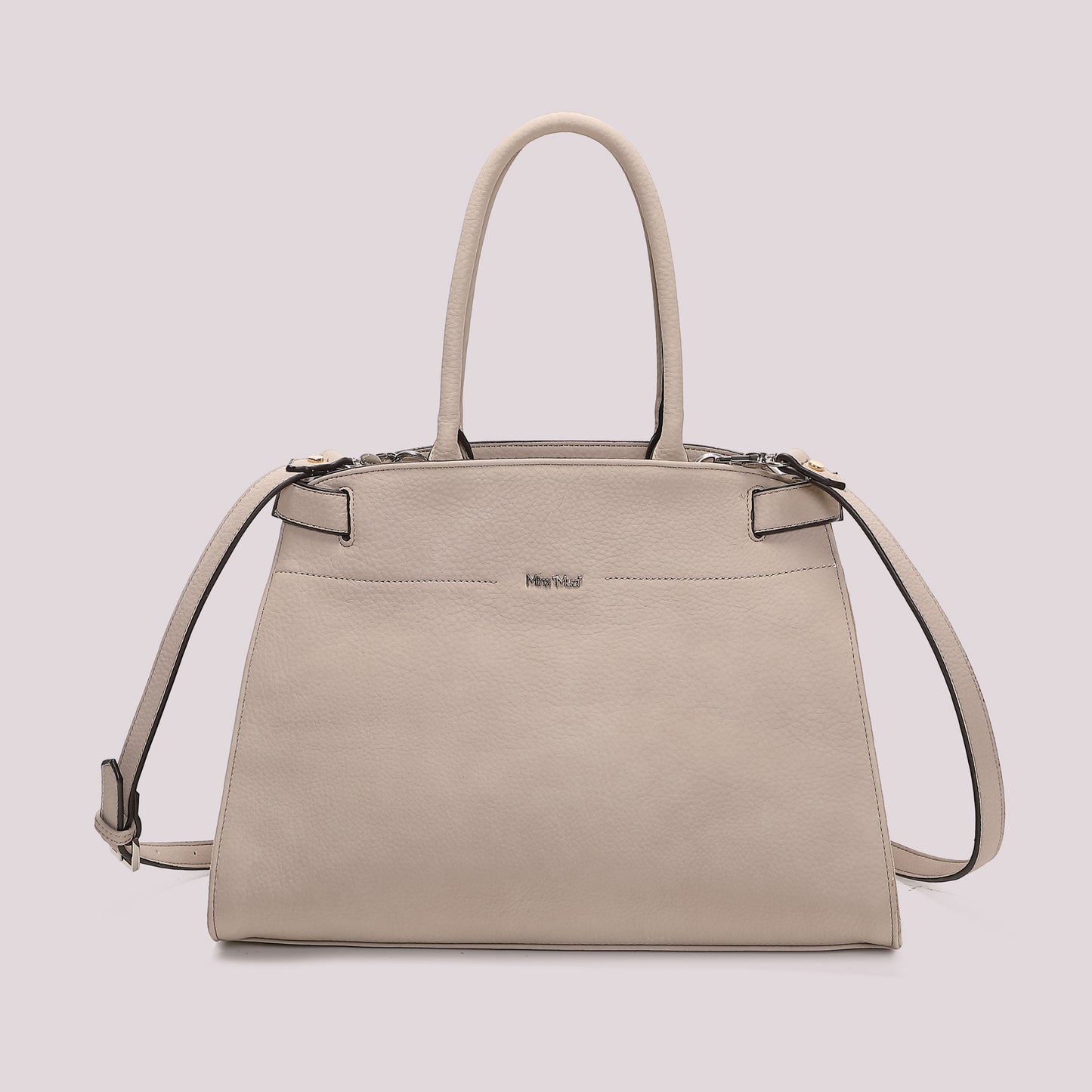 BORSA SHOPPING CON FIANCHI EFFETTO CAMOSCIO