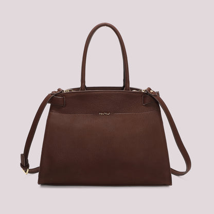 BORSA SHOPPING CON FIANCHI EFFETTO CAMOSCIO