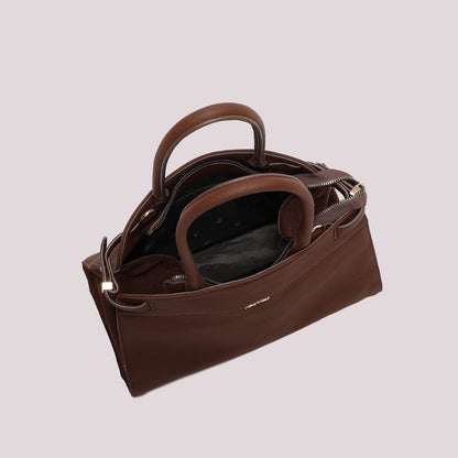 BORSA SHOPPING CON FIANCHI EFFETTO CAMOSCIO