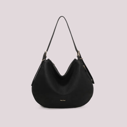 BORSA A SPALLA CON FIANCHI EFFETTO CAMOSCIO