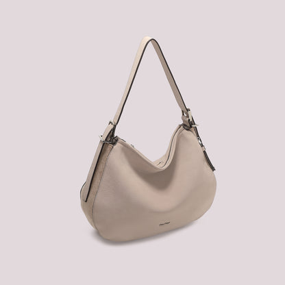 BORSA A SPALLA CON FIANCHI EFFETTO CAMOSCIO