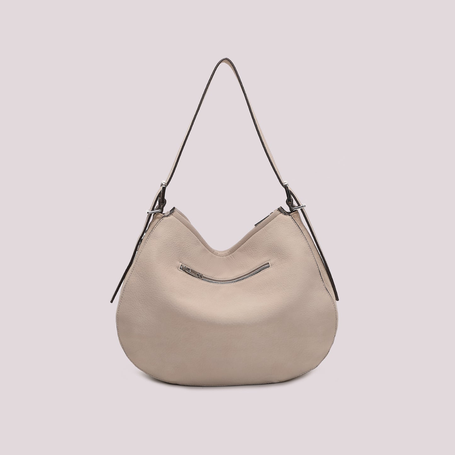 BORSA A SPALLA CON FIANCHI EFFETTO CAMOSCIO