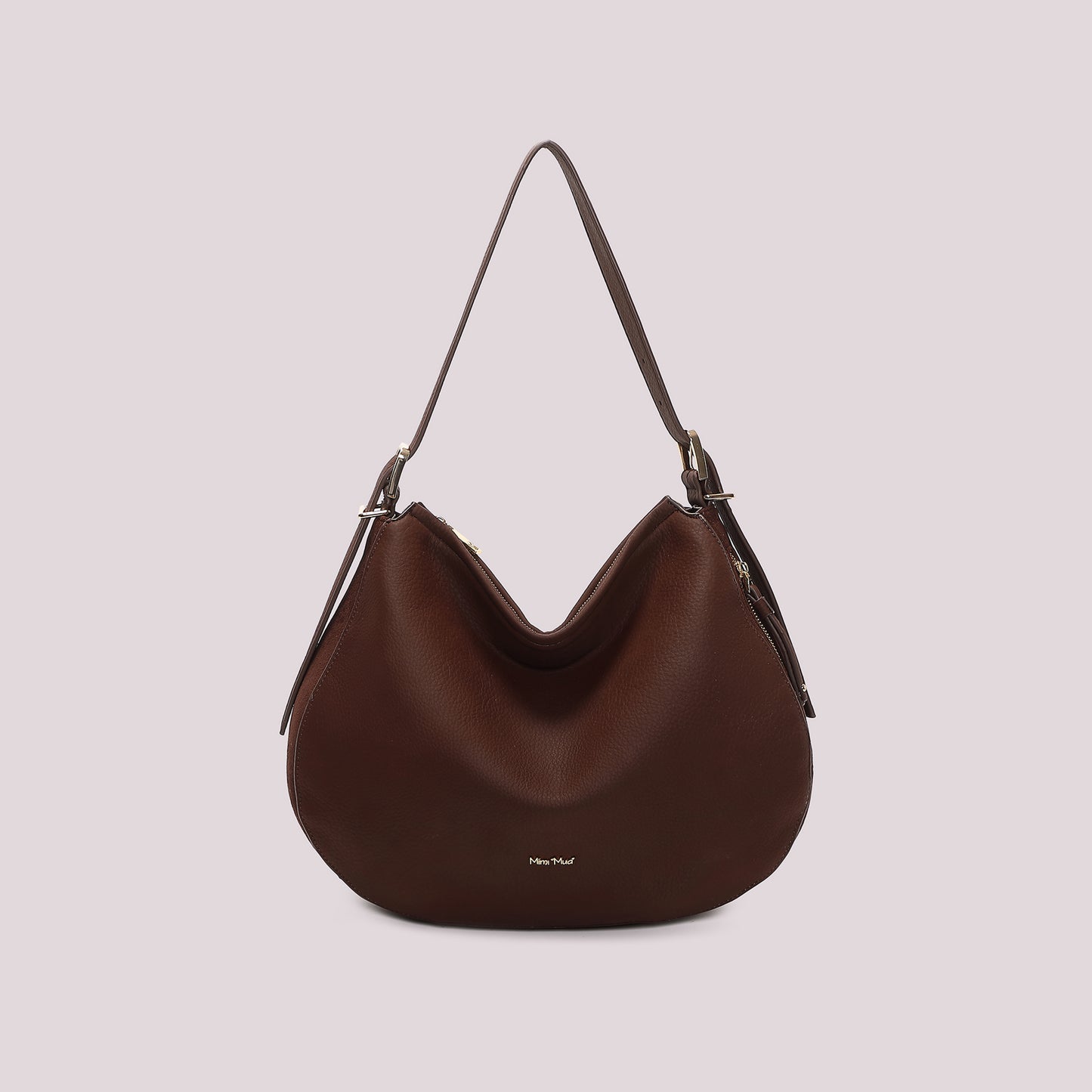 BORSA A SPALLA CON FIANCHI EFFETTO CAMOSCIO