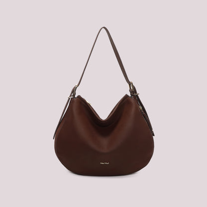 BORSA A SPALLA CON FIANCHI EFFETTO CAMOSCIO