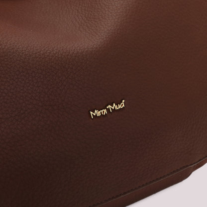 BORSA A SPALLA CON FIANCHI EFFETTO CAMOSCIO