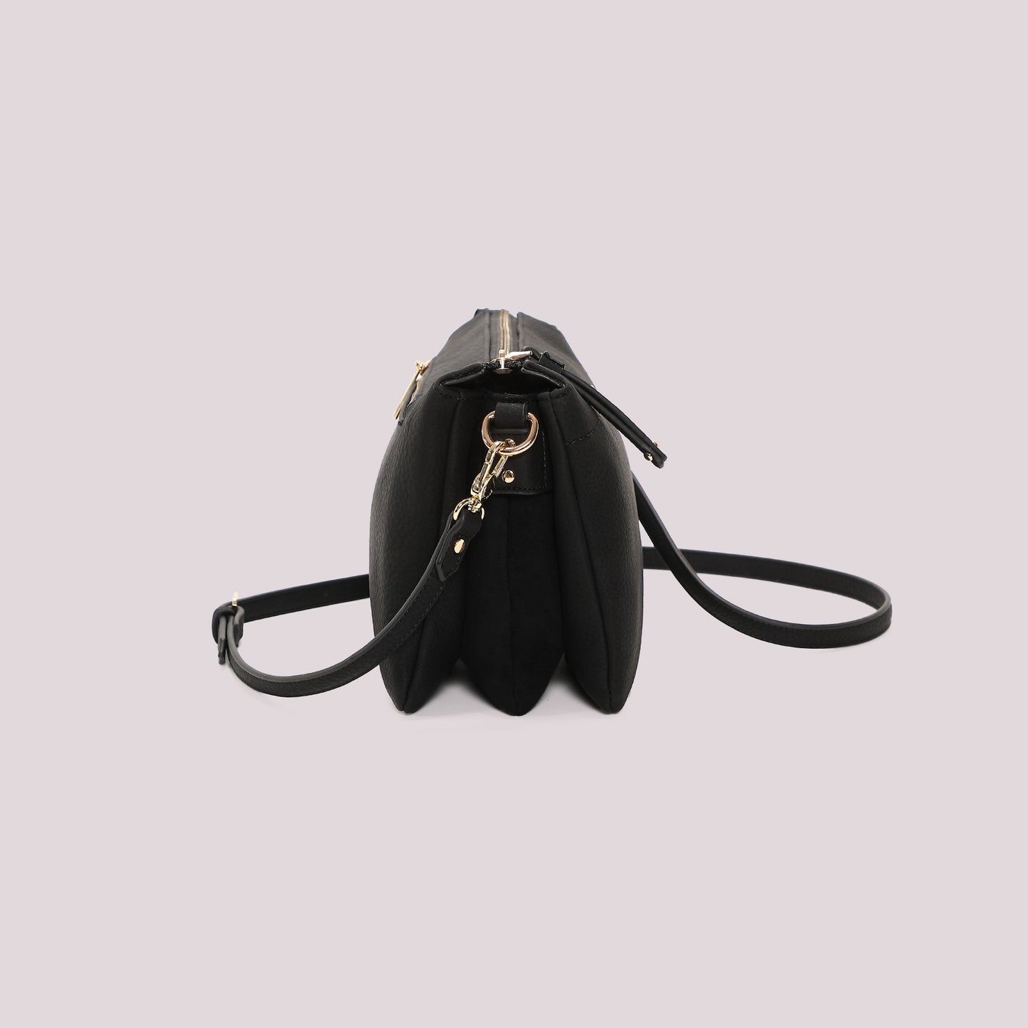 BORSA A TRACOLLA CON FIANCHI EFFETTO CAMOSCIO