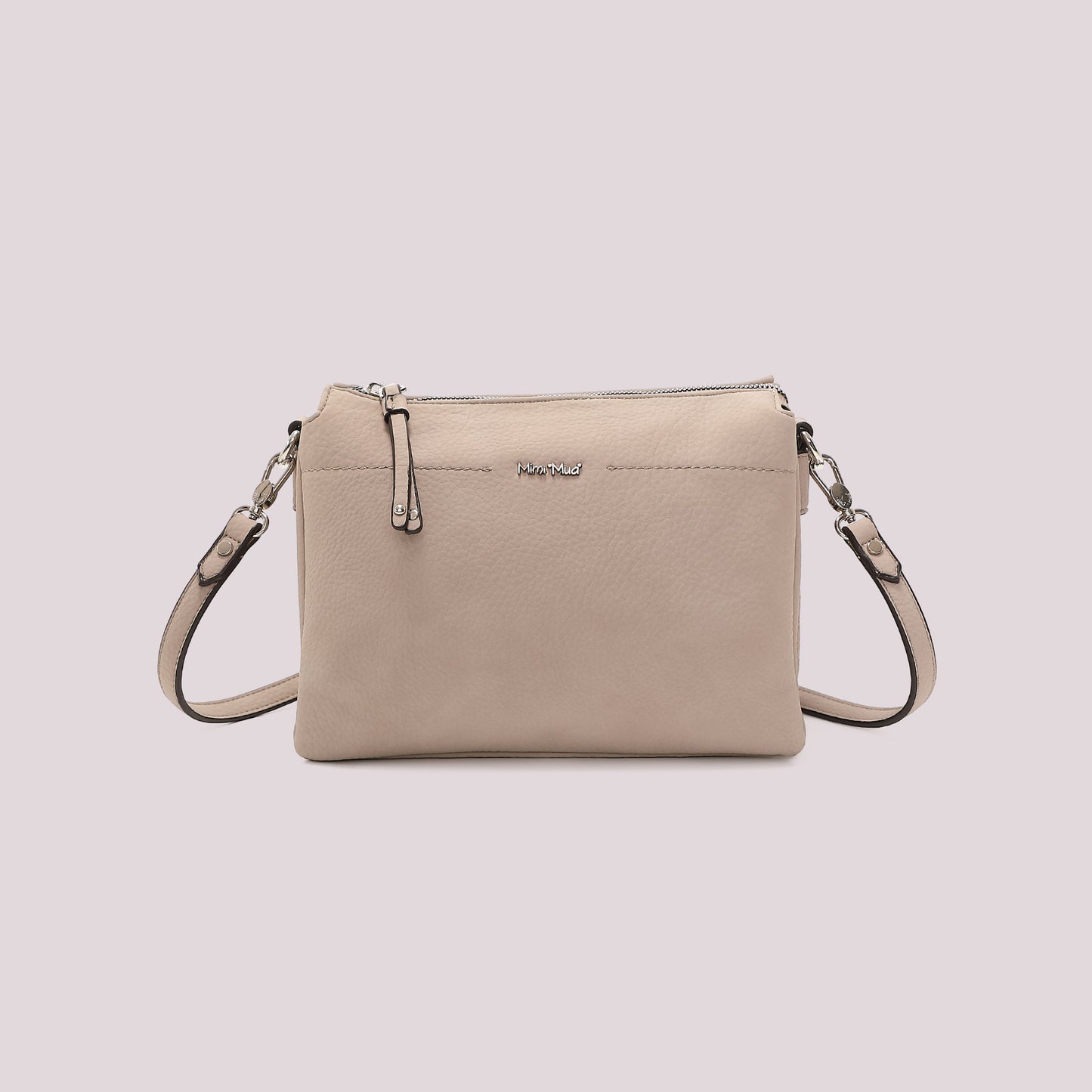 BORSA A TRACOLLA CON FIANCHI EFFETTO CAMOSCIO
