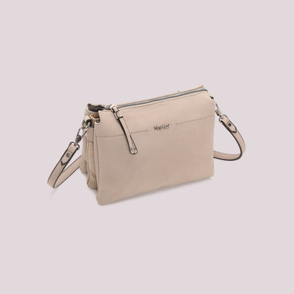 BORSA A TRACOLLA CON FIANCHI EFFETTO CAMOSCIO