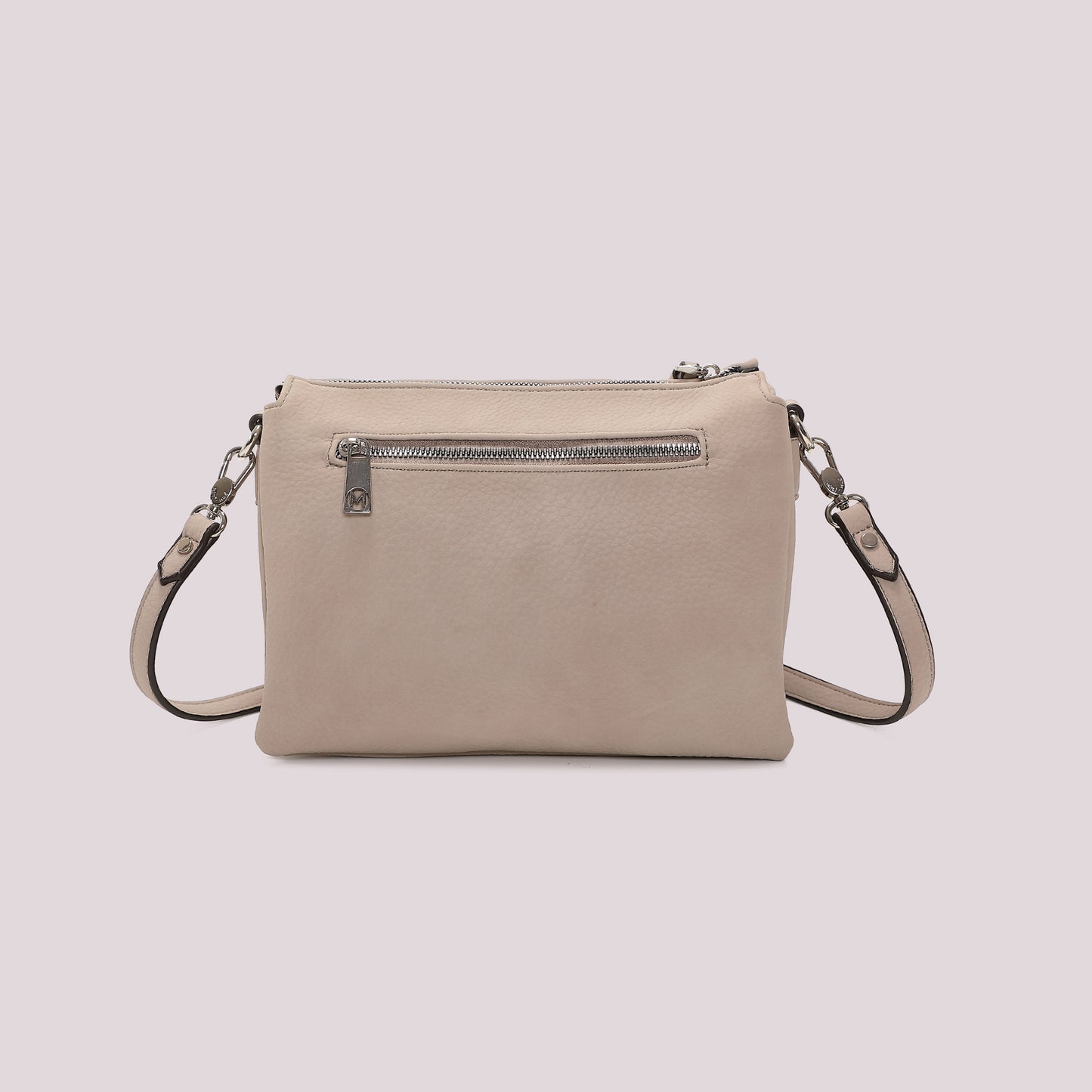 BORSA A TRACOLLA CON FIANCHI EFFETTO CAMOSCIO